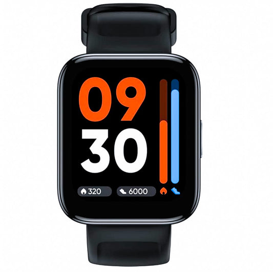 realme Watch 3 Schwarz EU, Einheitsgröße, Smartwatch, Fitness-Tracking, Herzfrequenzmessung, Wasserdicht, Benachrichtigungen, lange Akkulaufzeit