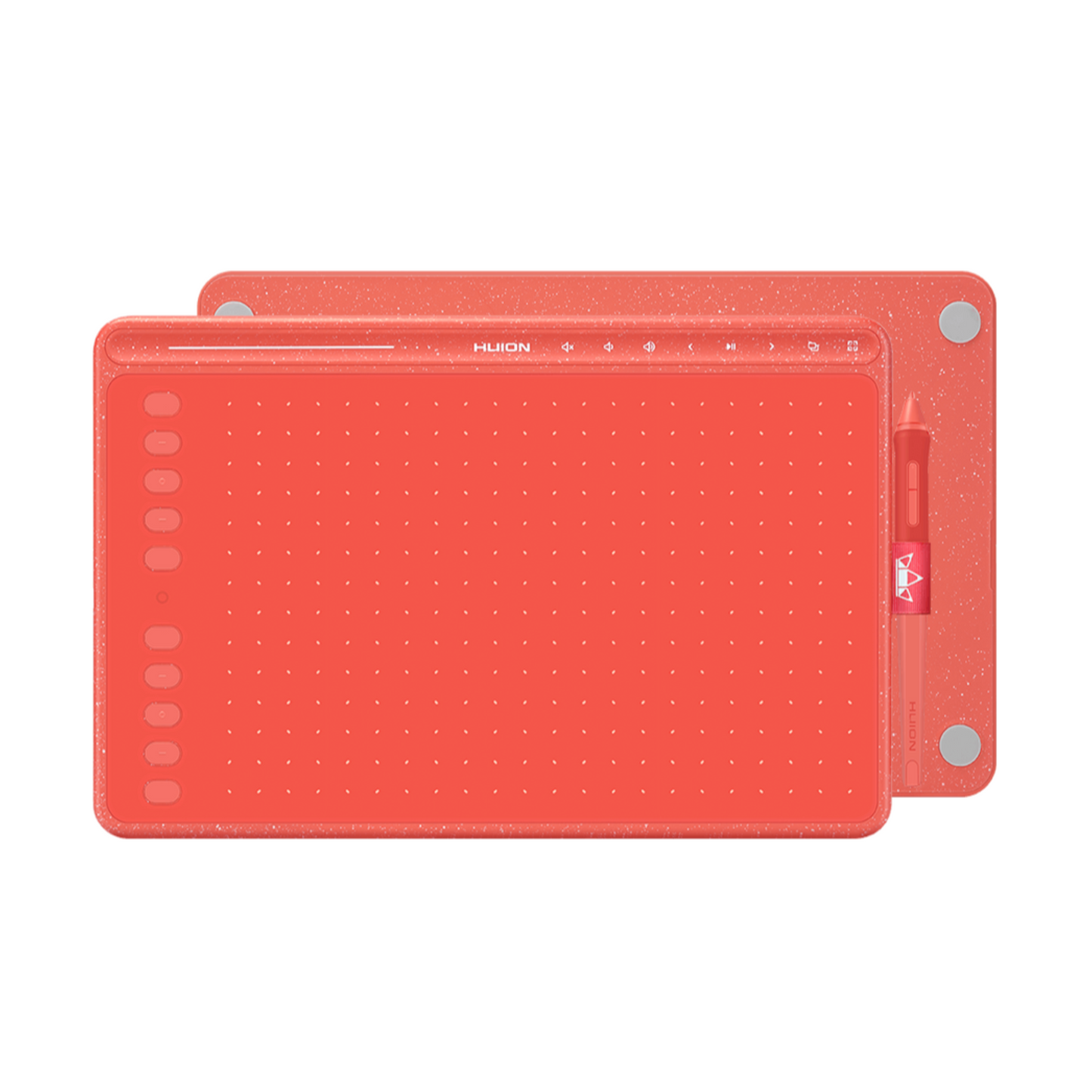 HUION HS611 Grafiktablett, Modellnr HS611, Produkttyp Grafiktablett, Merkmale kompatibel mit Windows, MacOS und Android, Farboptionen Rot/Orange