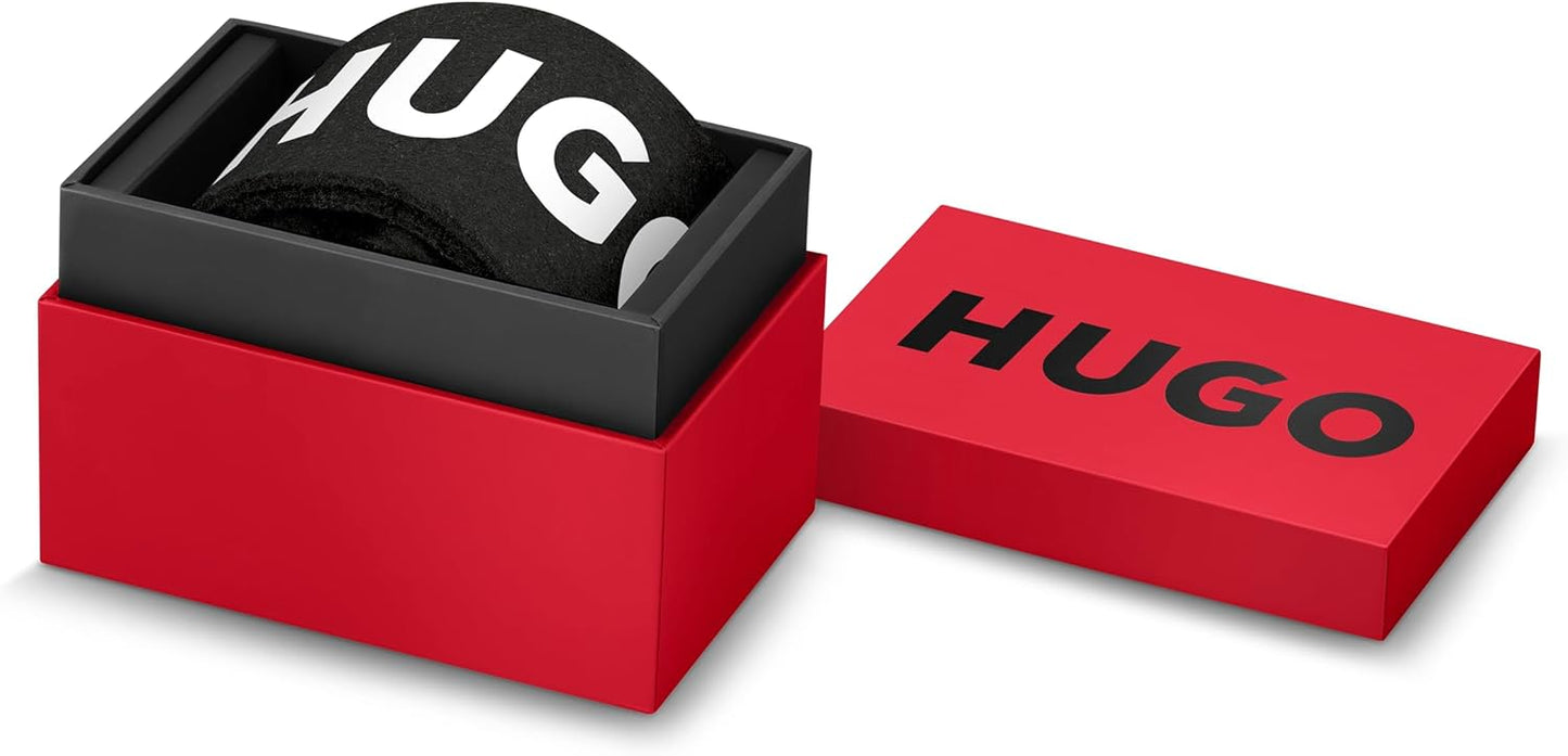 HUGO LEAP Herren Quarz Uhr, Multi Zifferblatt, silbernes Edelstahlarmband, sportlich und elegant, Modellnr. 1530174.