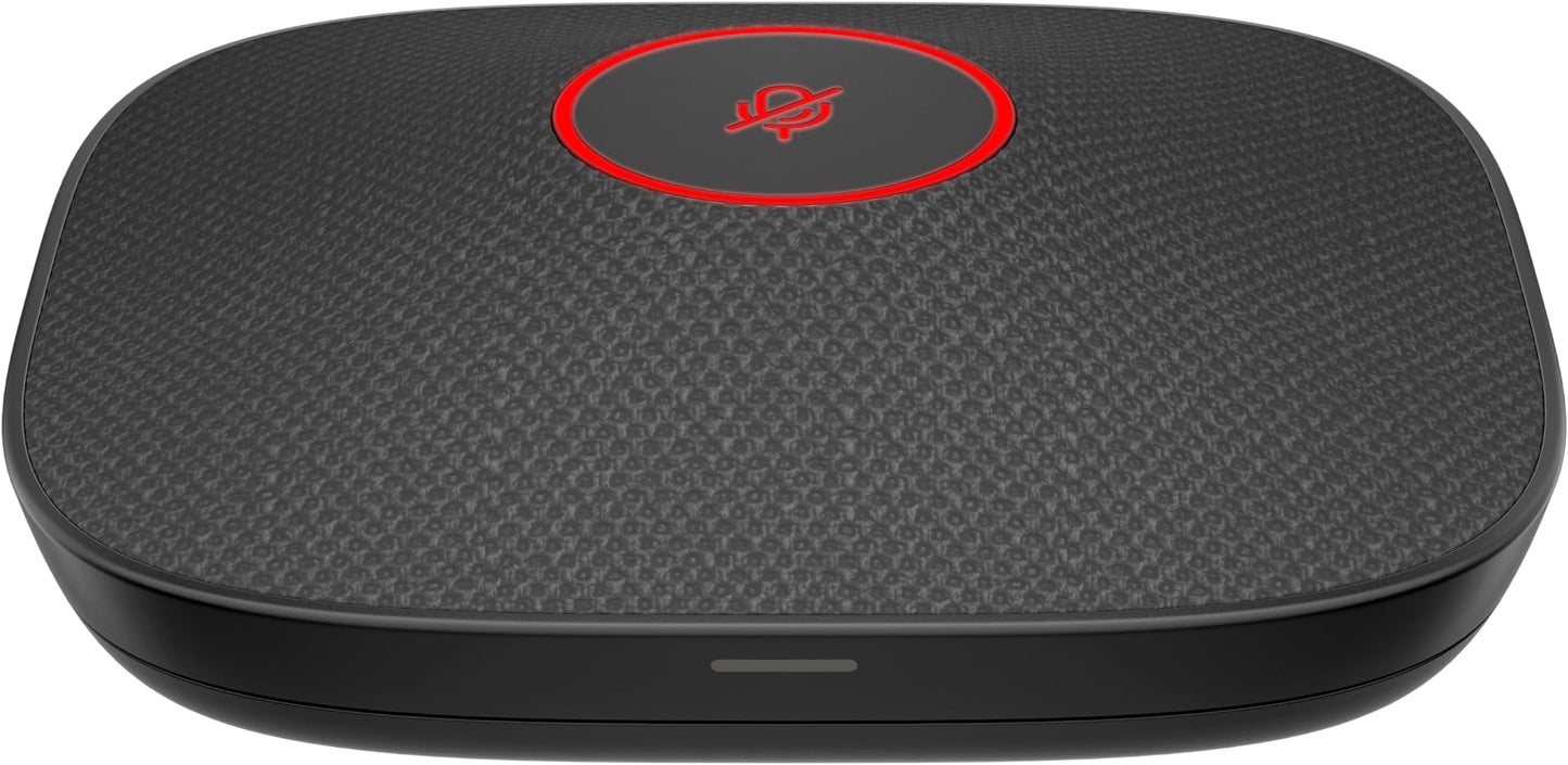 Poly Studio A2 Tischmikrofon schwarz, Modell B22X6AA#AC3, inkl. Montageplatte, hochwertige Audioqualität, flexible I/O-Anschlüsse