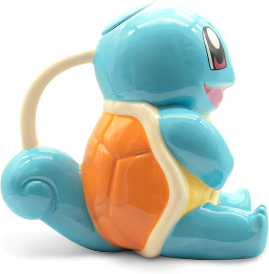 Pokémon Teekanne Schildkröte, Modell ABYTAB133, Keramik, buntes Design, Sammlerstück