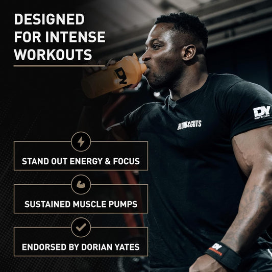 Dorian Yates Nutrition Blood & Guts Pre-Workout-Booster, 398g, Cola, mit Arginin & Citrullin, Energie & Fokus