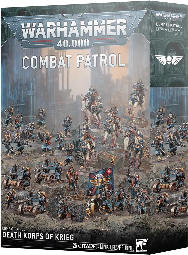 Warhammer 40K Combat Patrol Death Korps of Krieg 2025, 26 Miniaturen, Games Workshop, Tabletop-Set, Modellnr 73-472