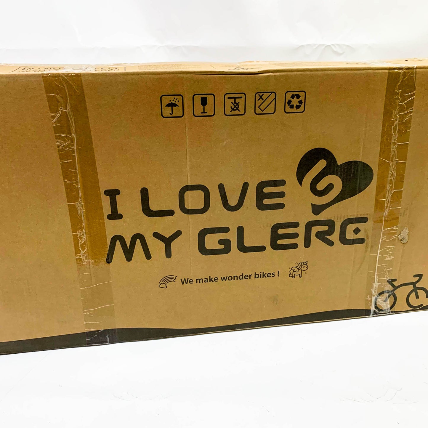 Glerc Daisy 14 Zoll Kinderfahrrad rot, für Mädchen 2-6 Jahre, mit Stützrädern, Korb und Luftschlangen