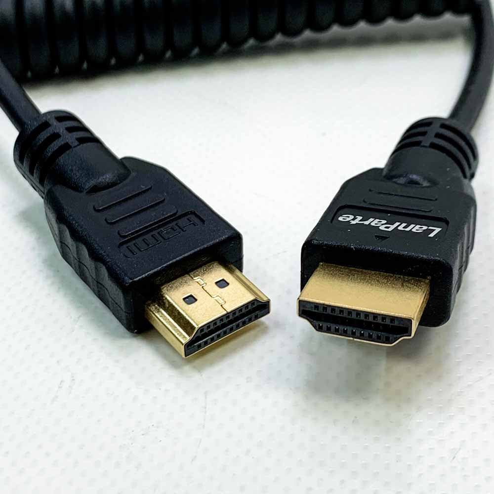 Supfoto High Speed Full HDMI 2.0 Spiralkabel 30 cm bis 54,9 cm 4K 60P für BMPCC 4K 6K Atomos Ninja Niji