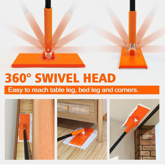 JEHONN Bodenwischer, Nass, Wet Dry Starterset, 10 feuchte & 10 trockene Wischtücher, ideal für Swiffer Pads.