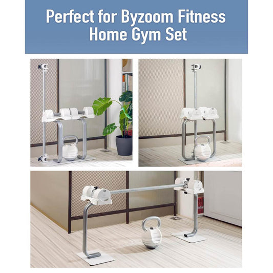 BYZOOM FITNESS, Pure Series, verstellbarer Hantelständer, 5,6kg/12,5lb, kompakt, vielseitig einsetzbar, modernes Design.