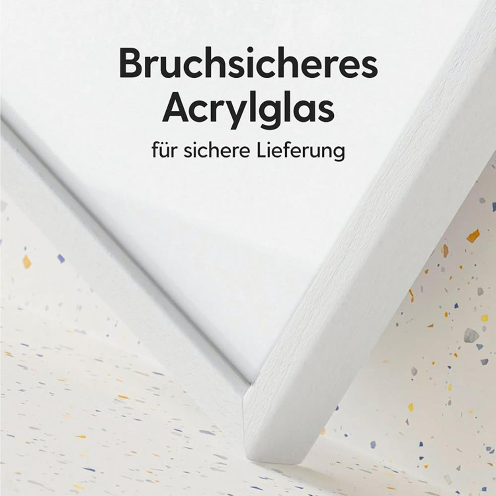 Heimlich® Bilderrahmen 10x15 Weiß 2-Pack | Holz Fotorahmen 10x15 mit Plexiglas | Bilderrahmen Set zum Aufhängen & Aufstellen