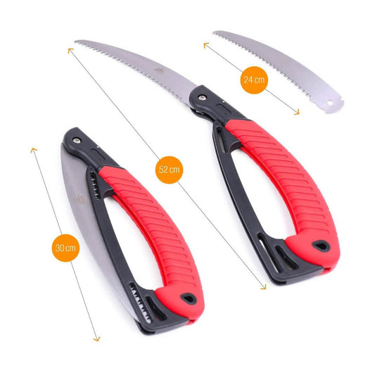 Iceberk, 24 cm, Klappsäge, handlich, inkl. Transporttasche, ideal für Garten, Camping und Outdoor-Aktivitäten.