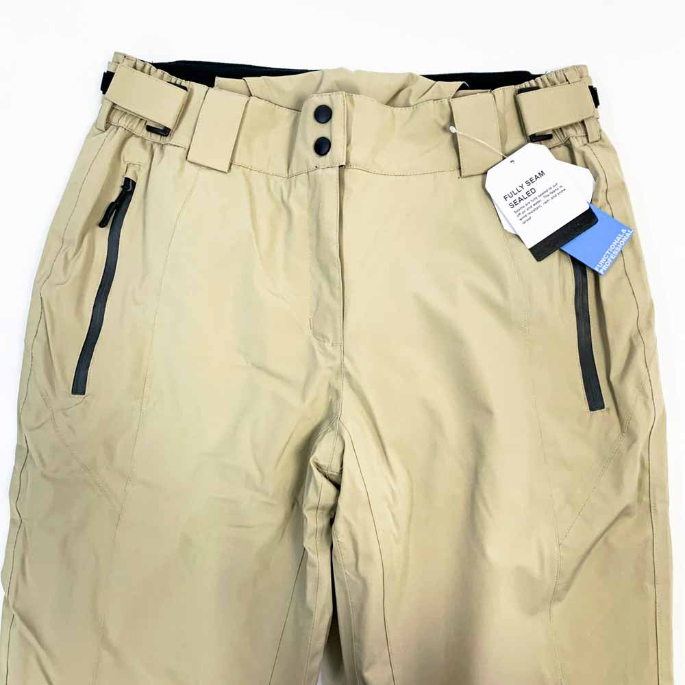 Mapamyumco Damen Snow Ski Latzhose XL Wasserdicht Winddicht Isolierte Bergsteigerhose Abnehmbar Khaki