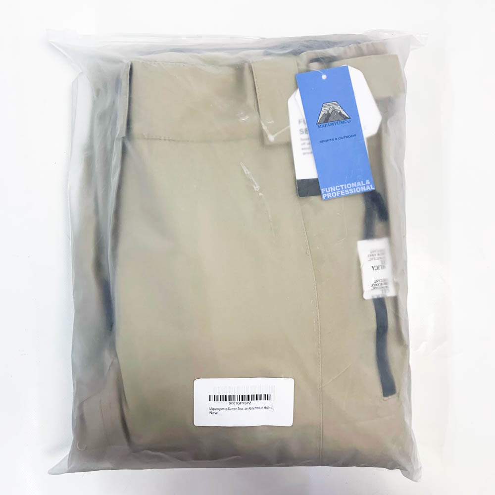 Mapamyumco Damen Snow Ski Latzhose XL Wasserdicht Winddicht Isolierte Bergsteigerhose Abnehmbar Khaki
