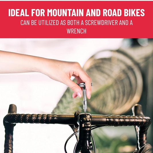 PRO BIKE TOOL Schraubendreher-Set 9,5x2x7,5 cm - Multifunktions-Fahrradwerkzeug Schwarz - Skateboard Werkzeug - Metall-Stahl, ergonomischer Griff, 3-Wege-Design