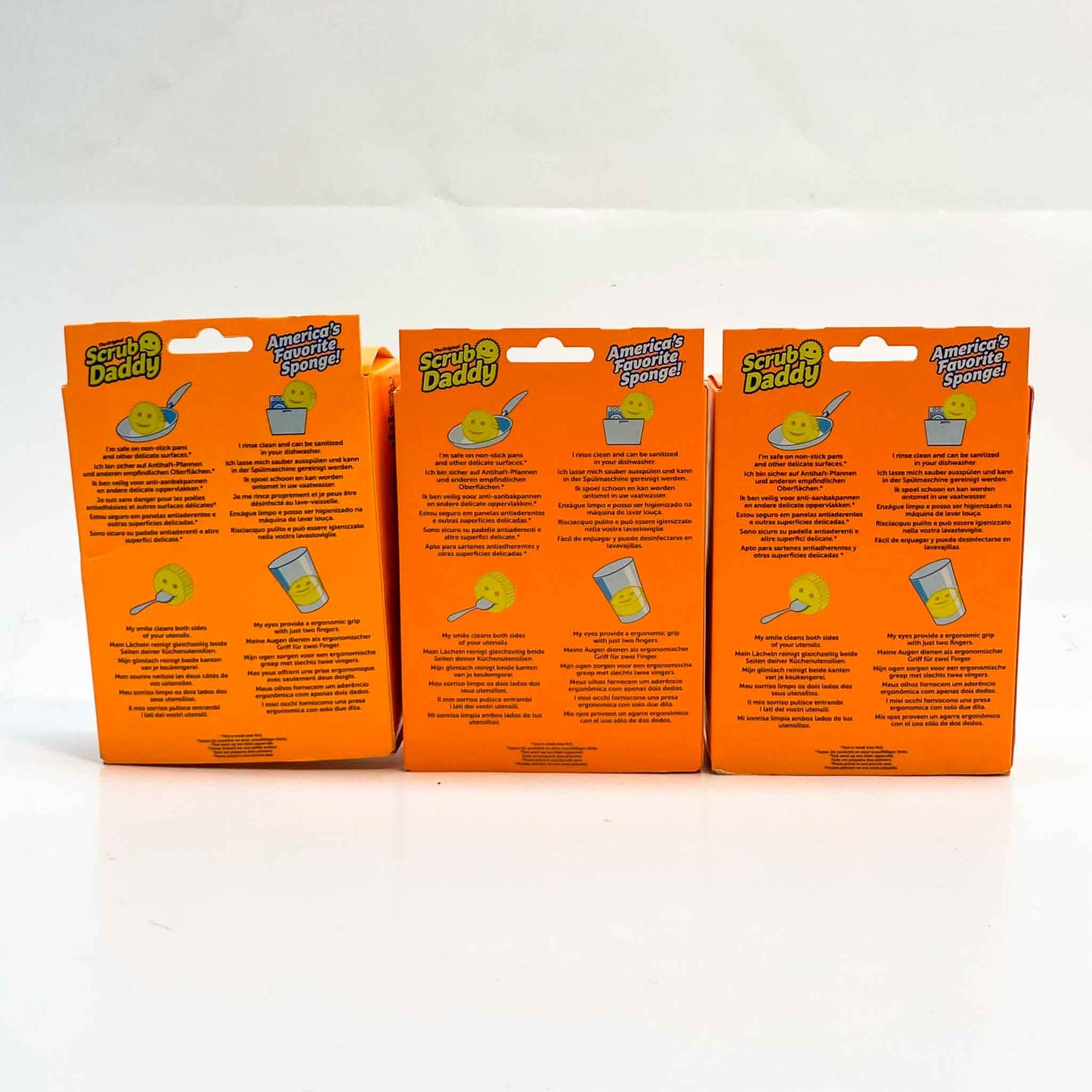 Scrub Daddy, Original, Haushaltsschwamm, gelb, vielseitig, langlebig, reinigt effektiv, wechselt zwischen hart und weich.