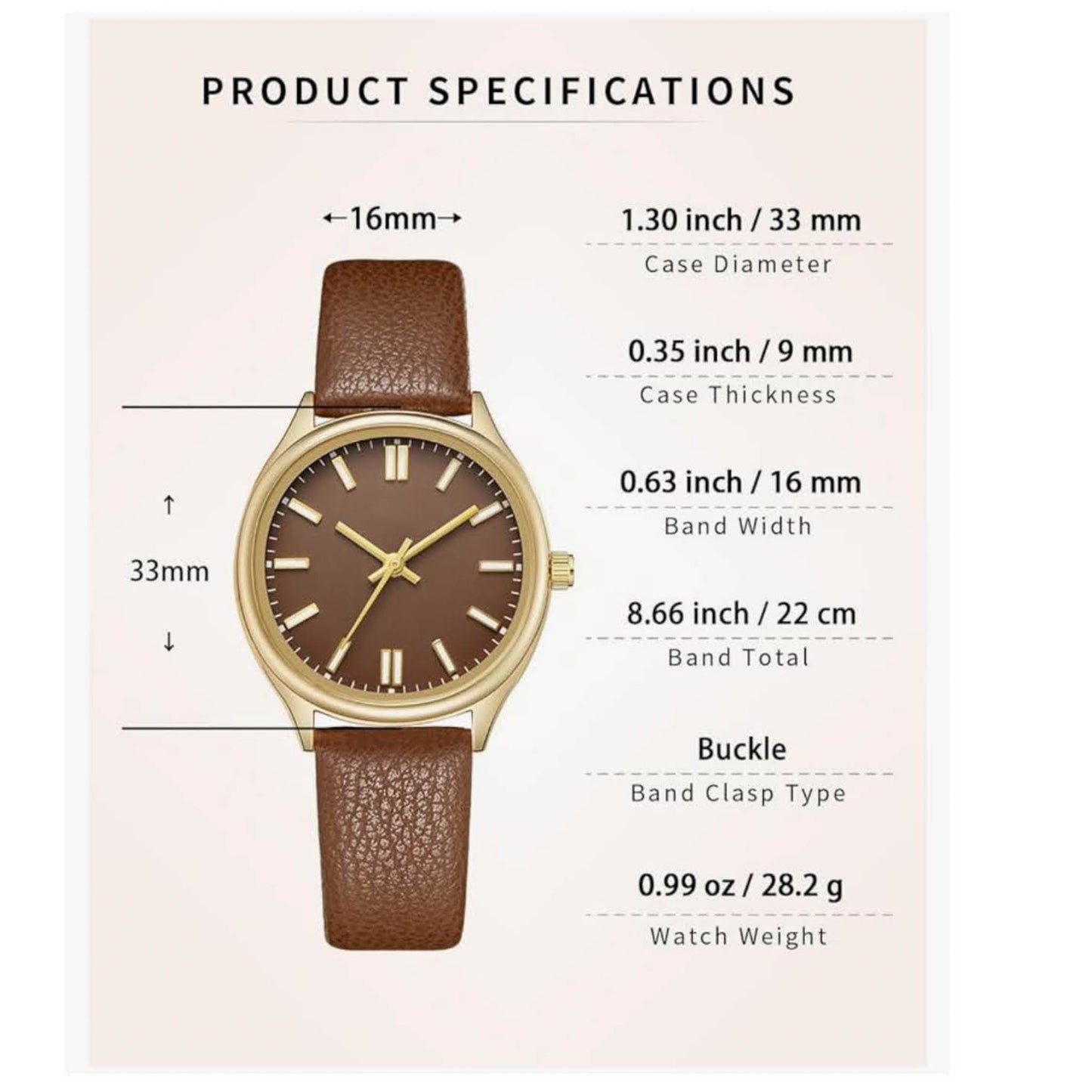 CIVO Damen Uhr, Modellnr nicht verfügbar, Armbanduhr, elegantes Leder, minimalistisch, wasserdicht, klassischer Quarzstil.
