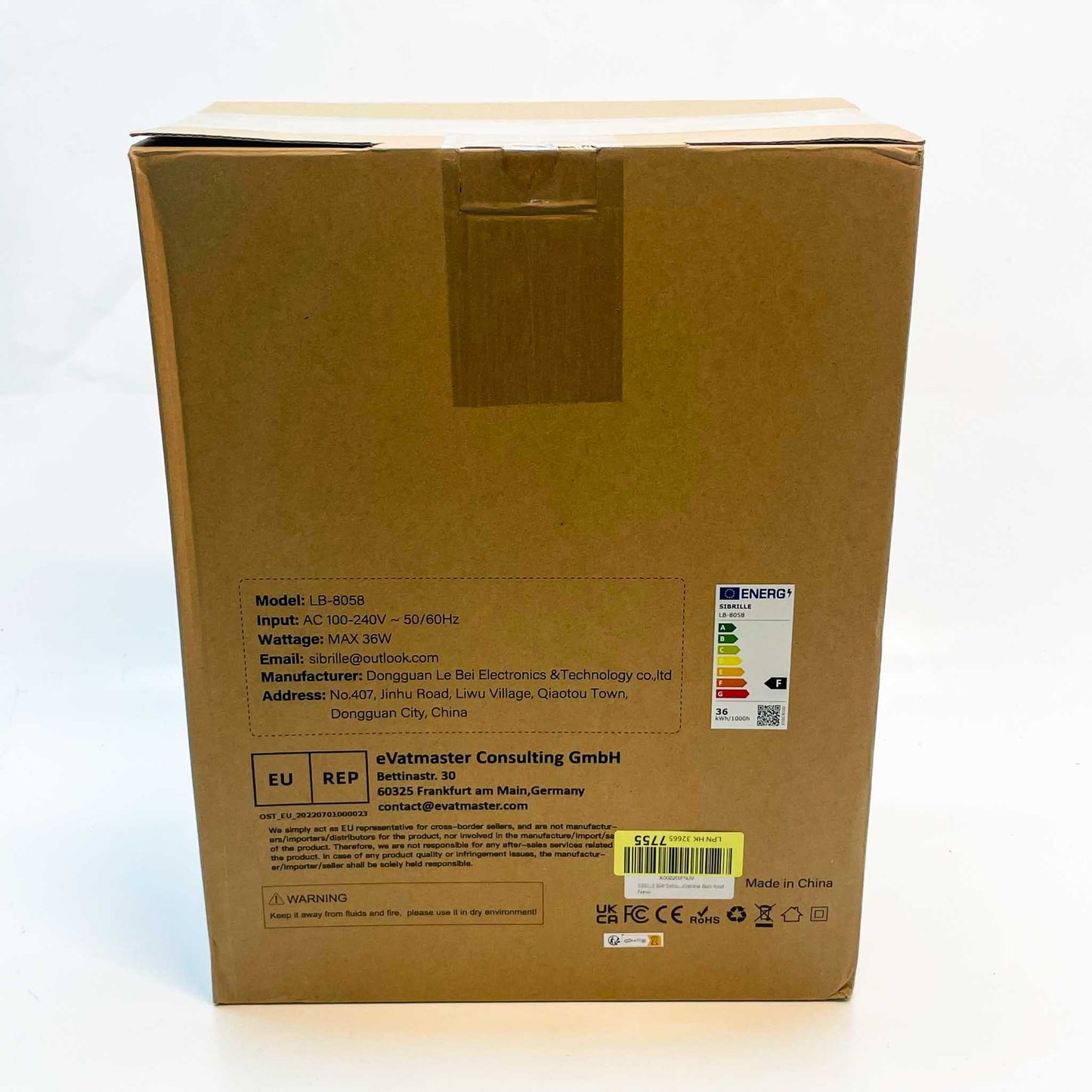 SIBRILLE Stehlampe 36W LED, dimmbar, 2500LM, 2700K-6500K, moderne Deckenfluter mit Fernbedienung, 3-Licht für Wohnzimmer, Schlafzimmer, Büro.