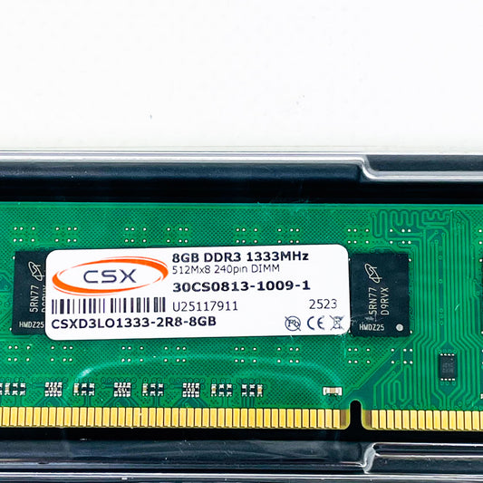 CSX CSXD3LO1333-2R8-8GB, 8GB DDR3-1333 MHz DIMM, Arbeitsspeicher, 240-Pin, Desktop RAM