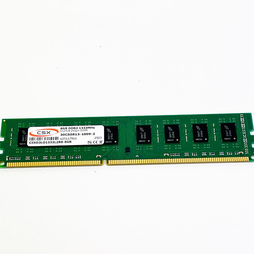 CSX CSXD3LO1333L2R8-8GB, 8GB DDR3-1333MHz DIMM, Arbeitsspeicher, Low-Profile, 240-Pin, unbuffered