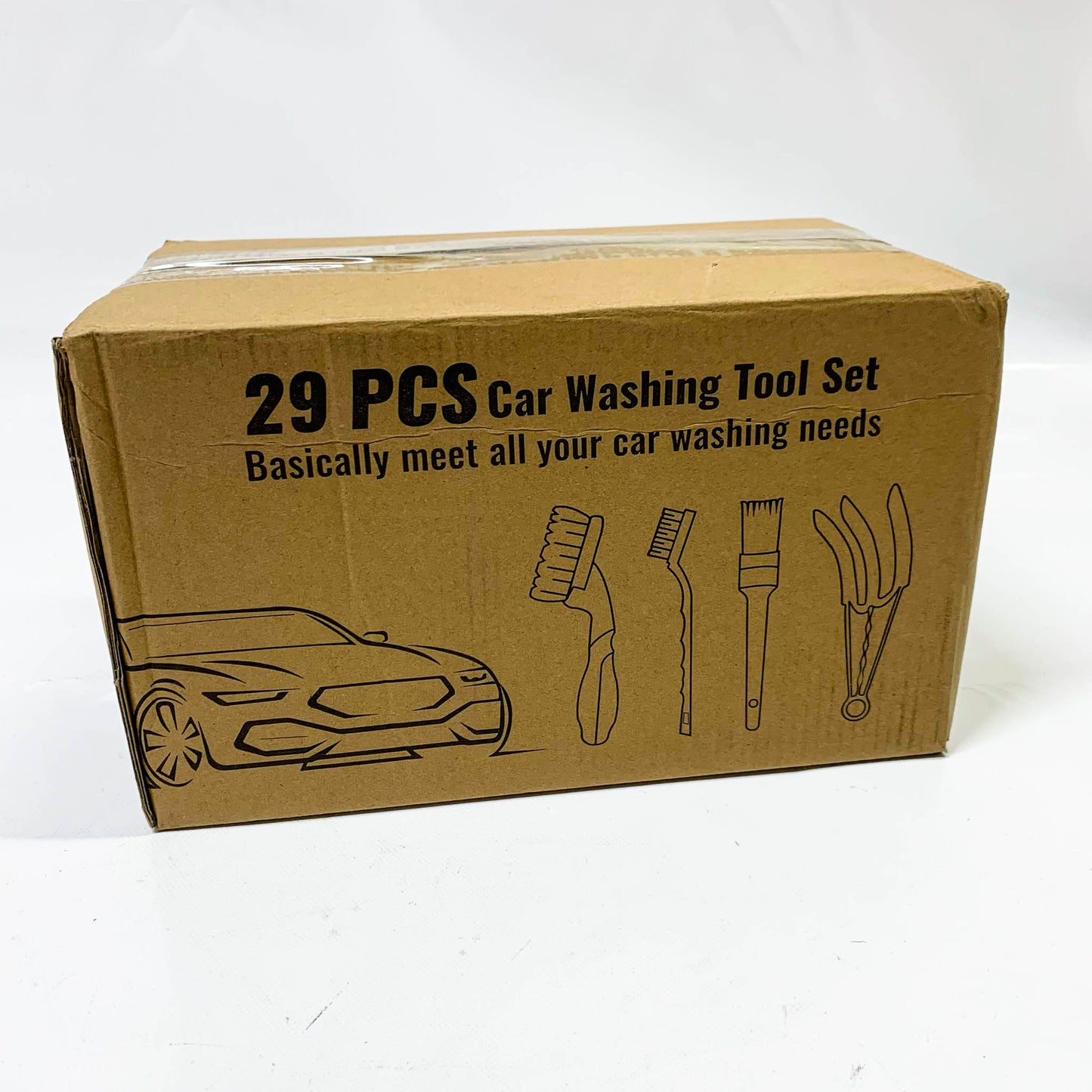 bemece Auto Reinigung Pinsel Set, 29-teilig, Detaillierungs-Bürsten, für Innen- und Außenreinigung, Motor, Lüftungsschlitze, Tragetasche.