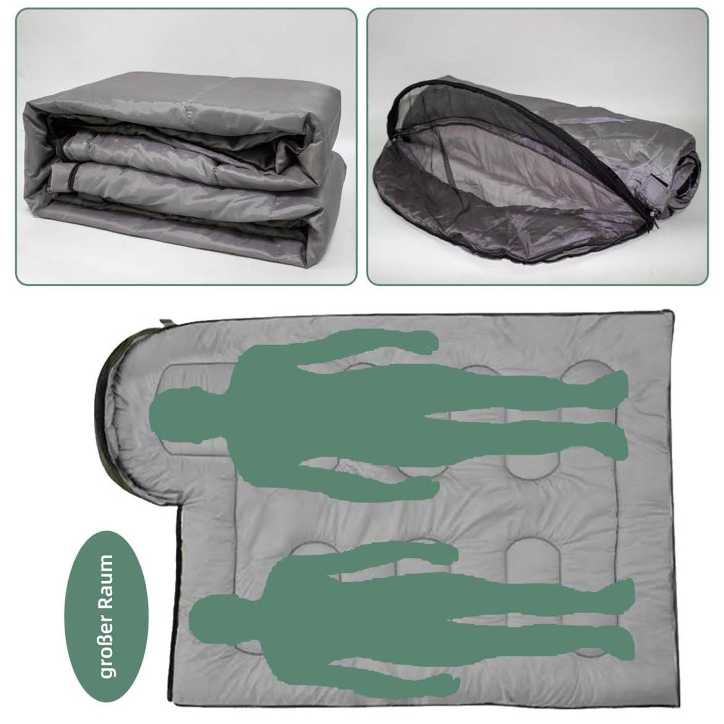 MRWIZMS Ultra, Schlafsack, leicht, mit Mückennetz, ideal für verschiedene Outdoor-Umgebungen, für Erwachsene geeignet.