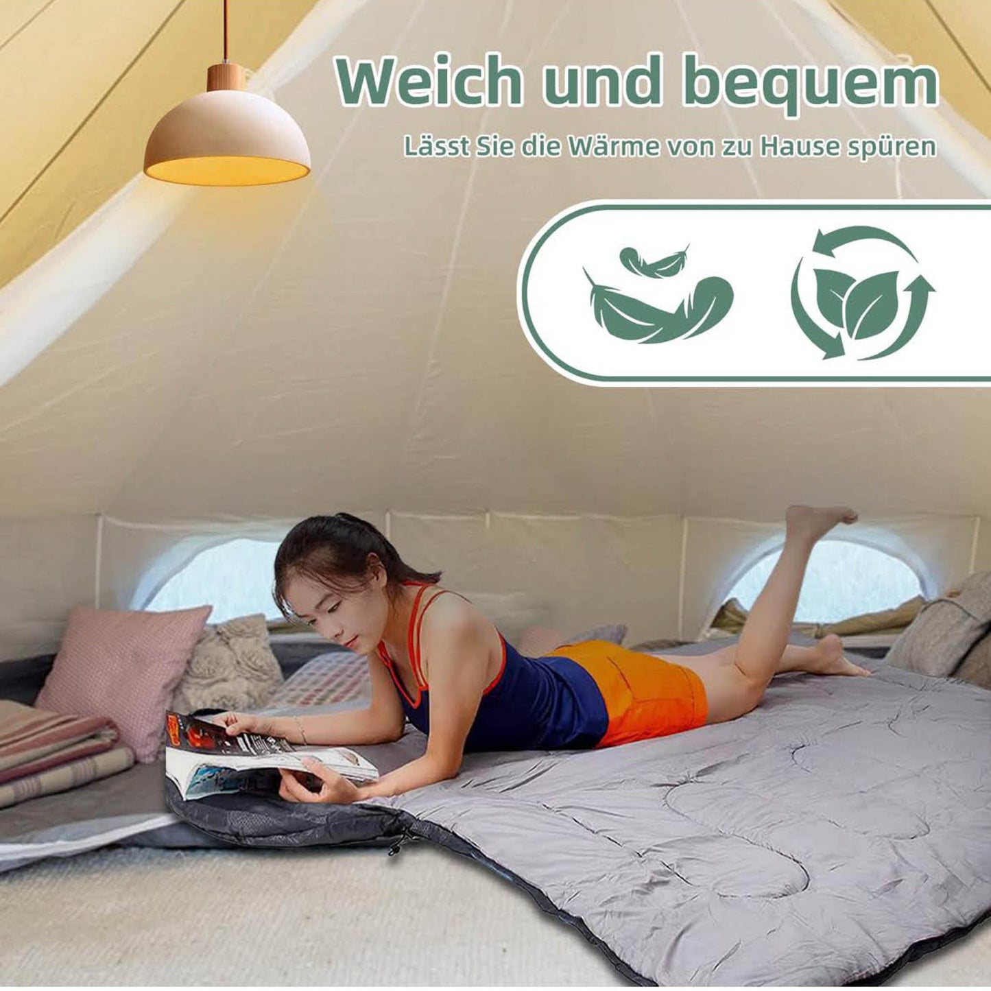 MRWIZMS Ultra, Schlafsack, leicht, mit Mückennetz, ideal für verschiedene Outdoor-Umgebungen, für Erwachsene geeignet.