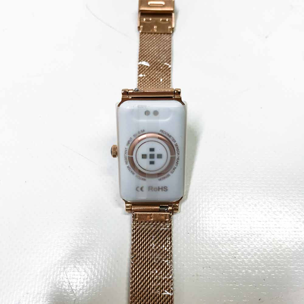 JRLinco Smart Watch for iPhone Android Phone, IP68 Model, Smartwatch Women Men, Waterproof, Blood Oxygen and Heart Rate Measurement, Sleep Monitoring, 1.45' Rectangular, Fitness Tracker with 12 Sports Modes, GOLD