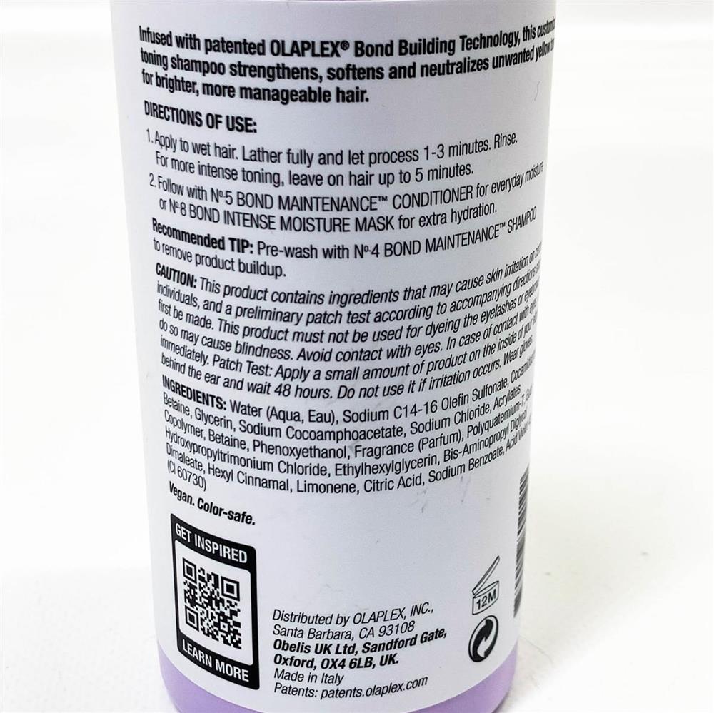 Olaplex Nş4P Blonde Enhancer Tönungsshampoo 250 ml Farbauffrischend, pflegend, für blondiertes Haar