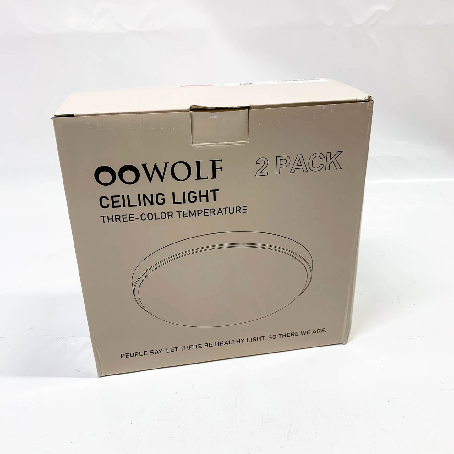 OOWOLF Deckenlampe 24W, LED, dimmbar, 23cm, 3000k/4000k/5000k, flach, 2er Set, ideal für Wohnzimmer, Badezimmer und Küche.