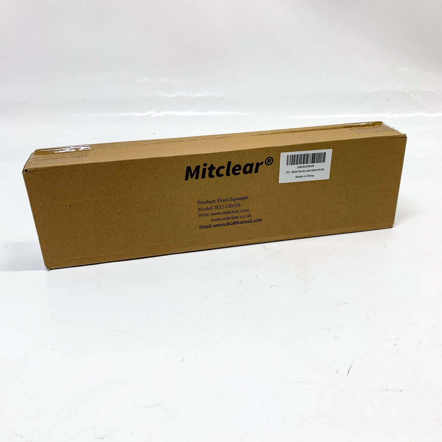 Mitclear Wasserschieber, verstellbarer Griff 124cm, Schaumabzieher für nassen Boden, ideal für Dusche, Bad, Küche, entfernt Tierhaare.
