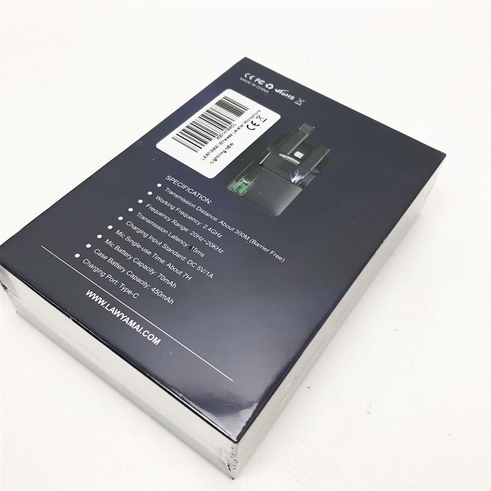 Kabellos Lavalier Mikrofon für iPhone 2,4 GHz Ansteckmikrofon Drahtlos mit Ladetasche Plug&Play Mini Mikrofon für Live Streaming Online Unterricht Videoaufzeichnung Vlogger Youtuber