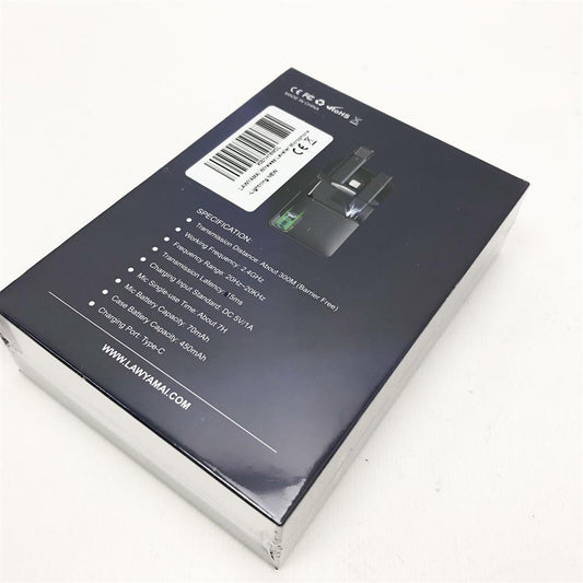 Kabellos Lavalier Mikrofon für iPhone 2,4 GHz Ansteckmikrofon Drahtlos mit Ladetasche Plug&Play Mini Mikrofon für Live Streaming Online Unterricht Videoaufzeichnung Vlogger Youtuber