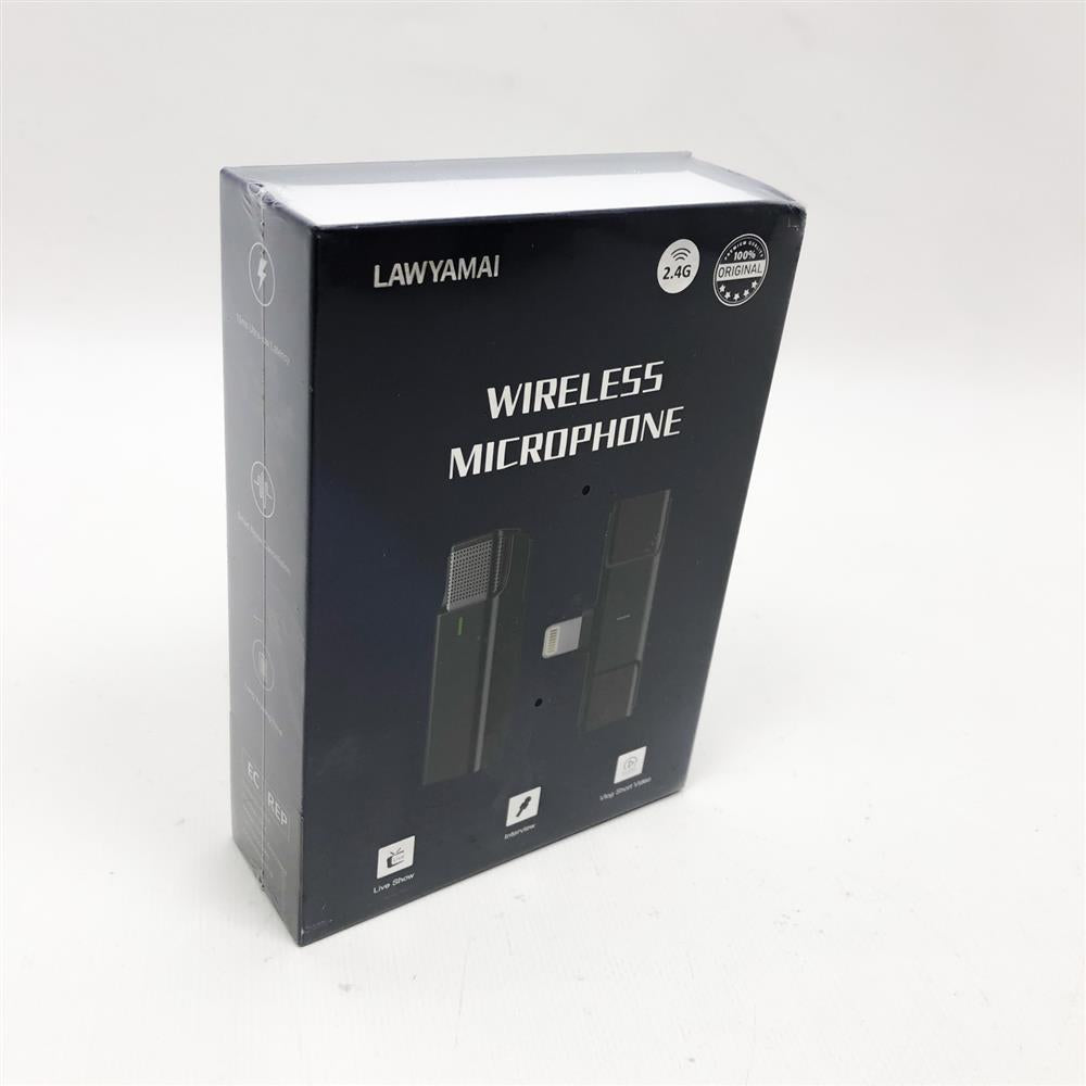 Kabellos Lavalier Mikrofon für iPhone 2,4 GHz Ansteckmikrofon Drahtlos mit Ladetasche Plug&Play Mini Mikrofon für Live Streaming Online Unterricht Videoaufzeichnung Vlogger Youtuber