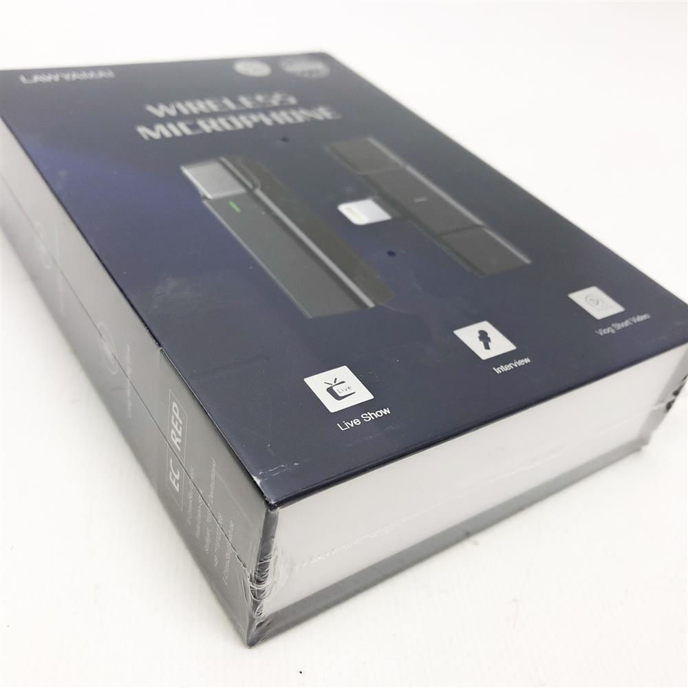 Kabellos Lavalier Mikrofon für iPhone 2,4 GHz Ansteckmikrofon Drahtlos mit Ladetasche Plug&Play Mini Mikrofon für Live Streaming Online Unterricht Videoaufzeichnung Vlogger Youtuber