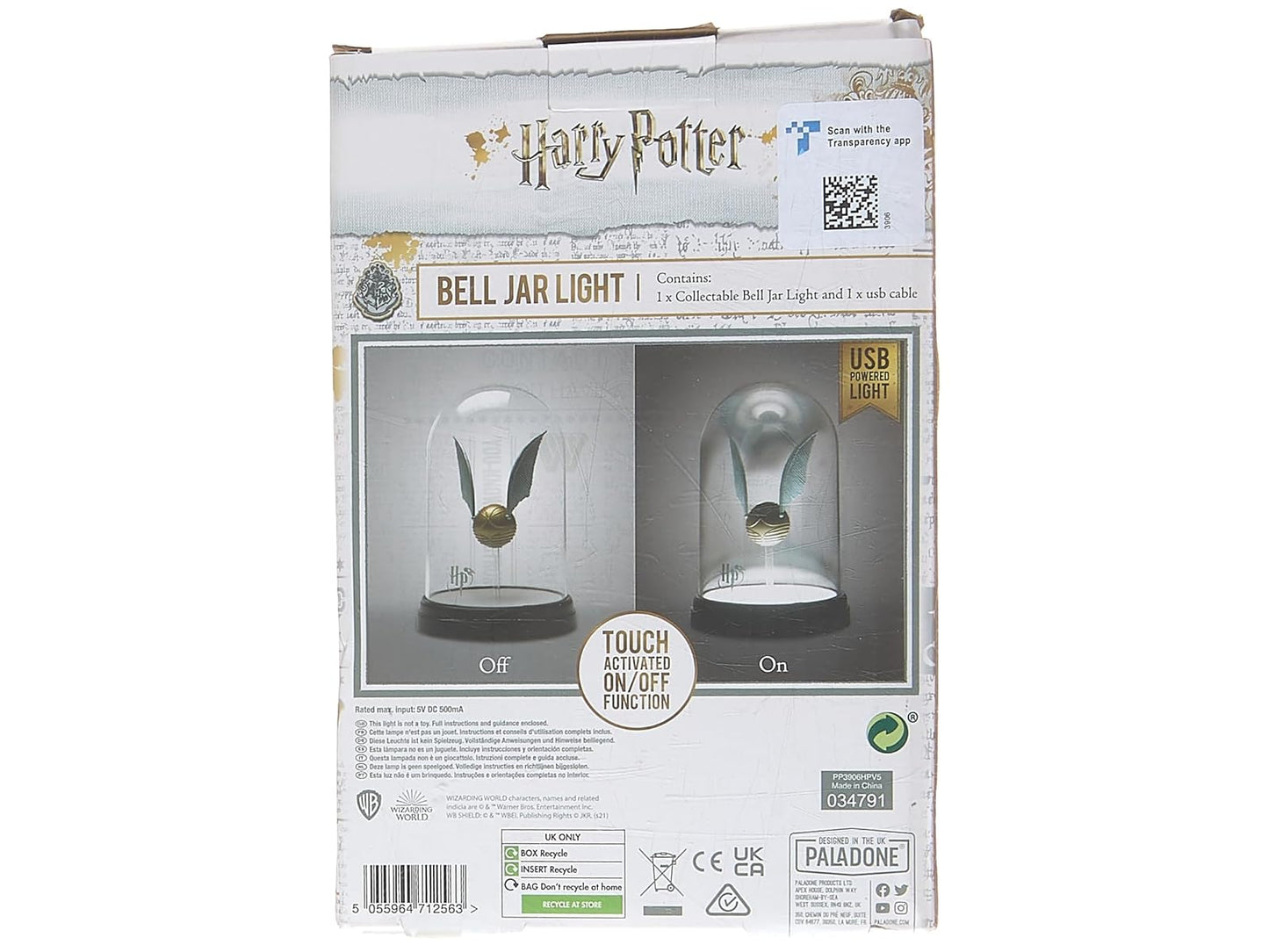 Harry Potter PP3906HP Goldener Schnatz Licht Kunststoff 2,5 W Multicolor Standard