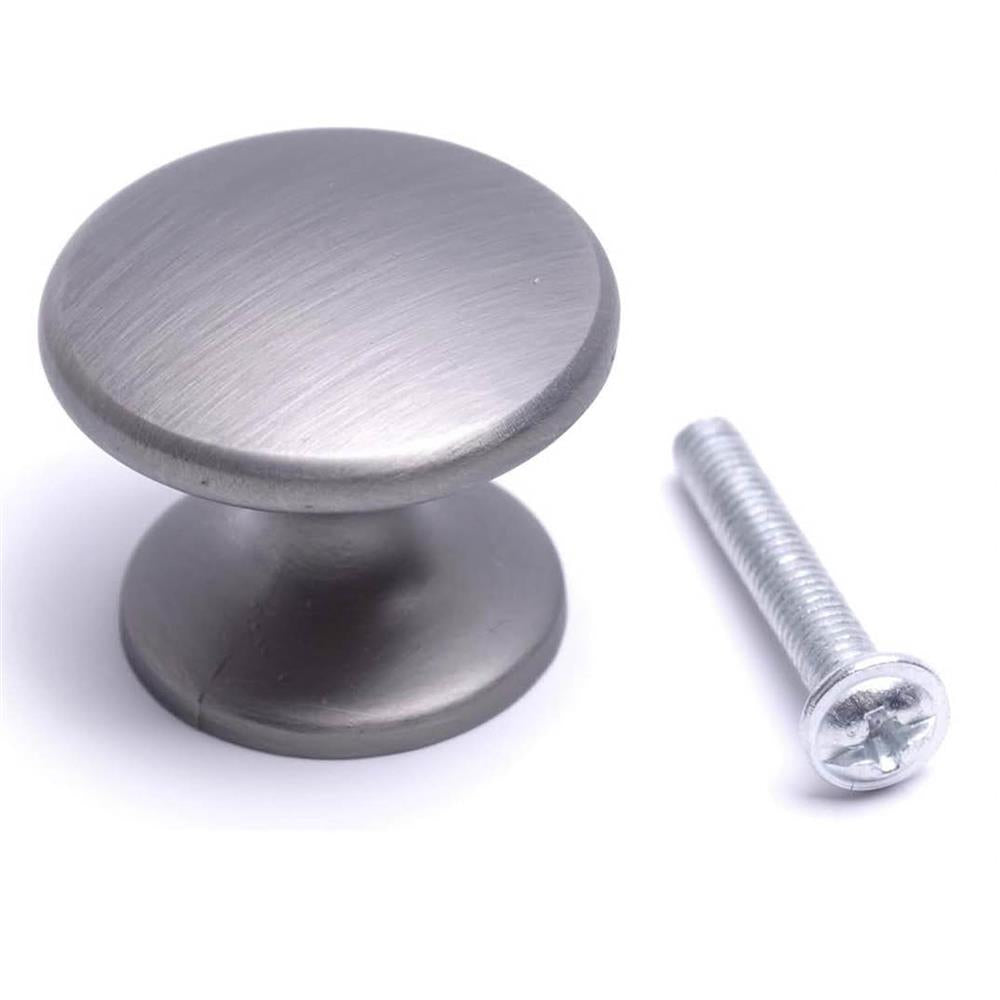 BSM Marketing Door Handle for Kitchen Cabinets and Drawers, Model 10, Pewter - Chrome/Brushed Nickel/Black/Pewter, Elegant Design and Easy Installation