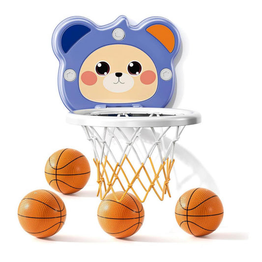TEMI Mini Basketballkorb, Indoor, für Kinder 3-6 Jahre, inkl. 4 Bälle, ideales Spielzeug für Geburtstagsgeschenke.
