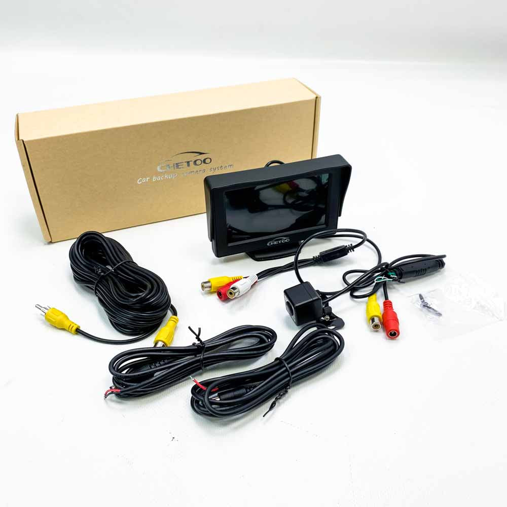 Rückfahrkamera Auto Rückansicht 12 LED 170° Winkel wasserdicht Rückfahrsystem + 4.3" LCD Monitor Nachtsicht