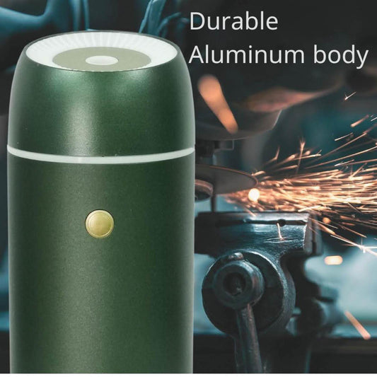Earnest Living, 100 ml, ätherischer Öldiffusor, Auto-Luftfrischer, Timer, Nachtlicht, USB-portabel, Auto-Off-Funktion, grünes Geschenk.
