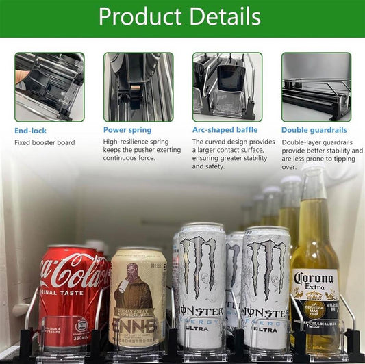 Yositochuan Kühlschrank Dosen Getränke 25 * 38 cm Flaschenhalter für optimalen Getränkeservice in Geschäften