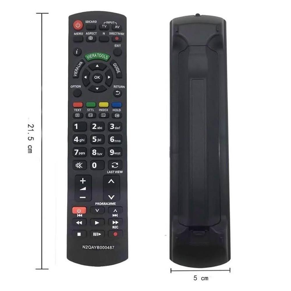 Ersatz Panasonic Fernbedienung N2QAYB000487 für universelle Panasonic TV mit programmierbaren Tasten und einfacher Bedienung