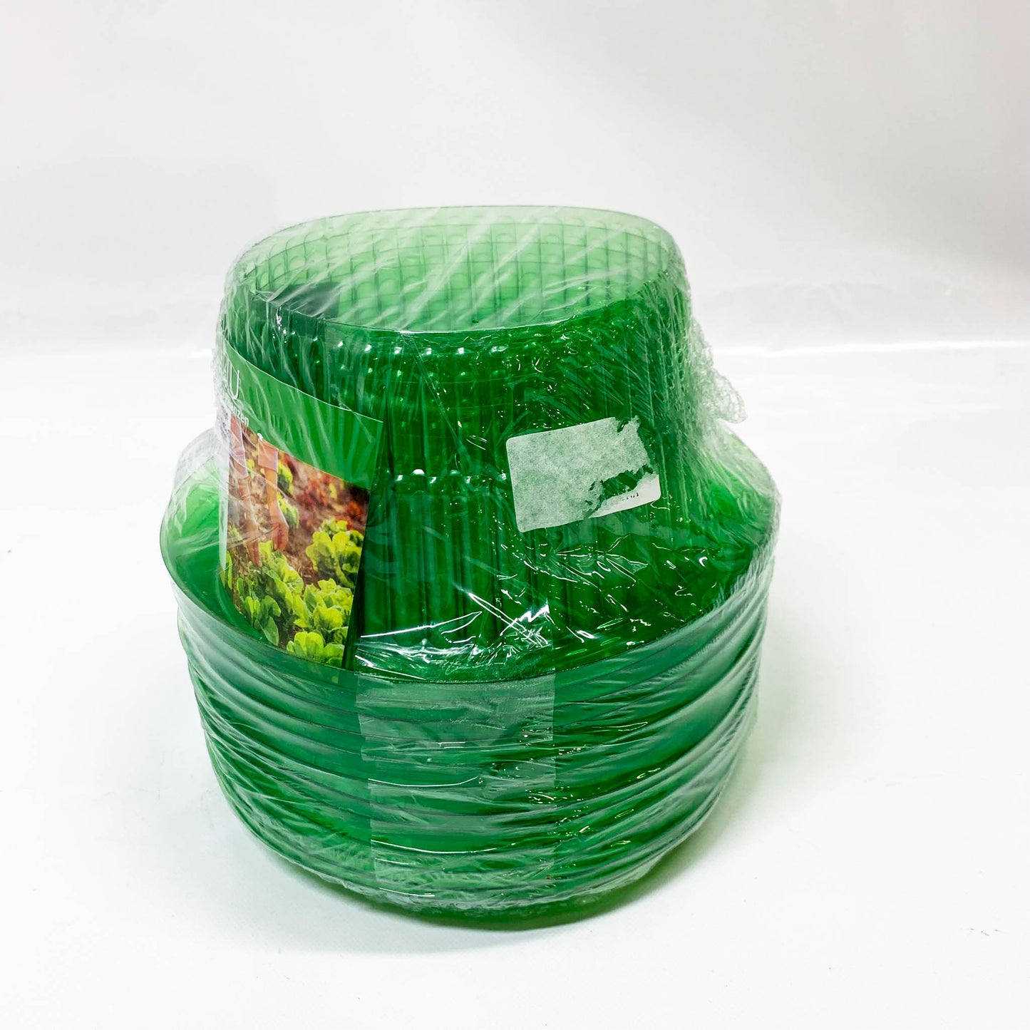 SMUJU 12 Teile, Schutzkragen, Anti-Schnecken, Ø 24 cm, grün, schützt Salat und Kohlpflanzen vor Tierschäden.