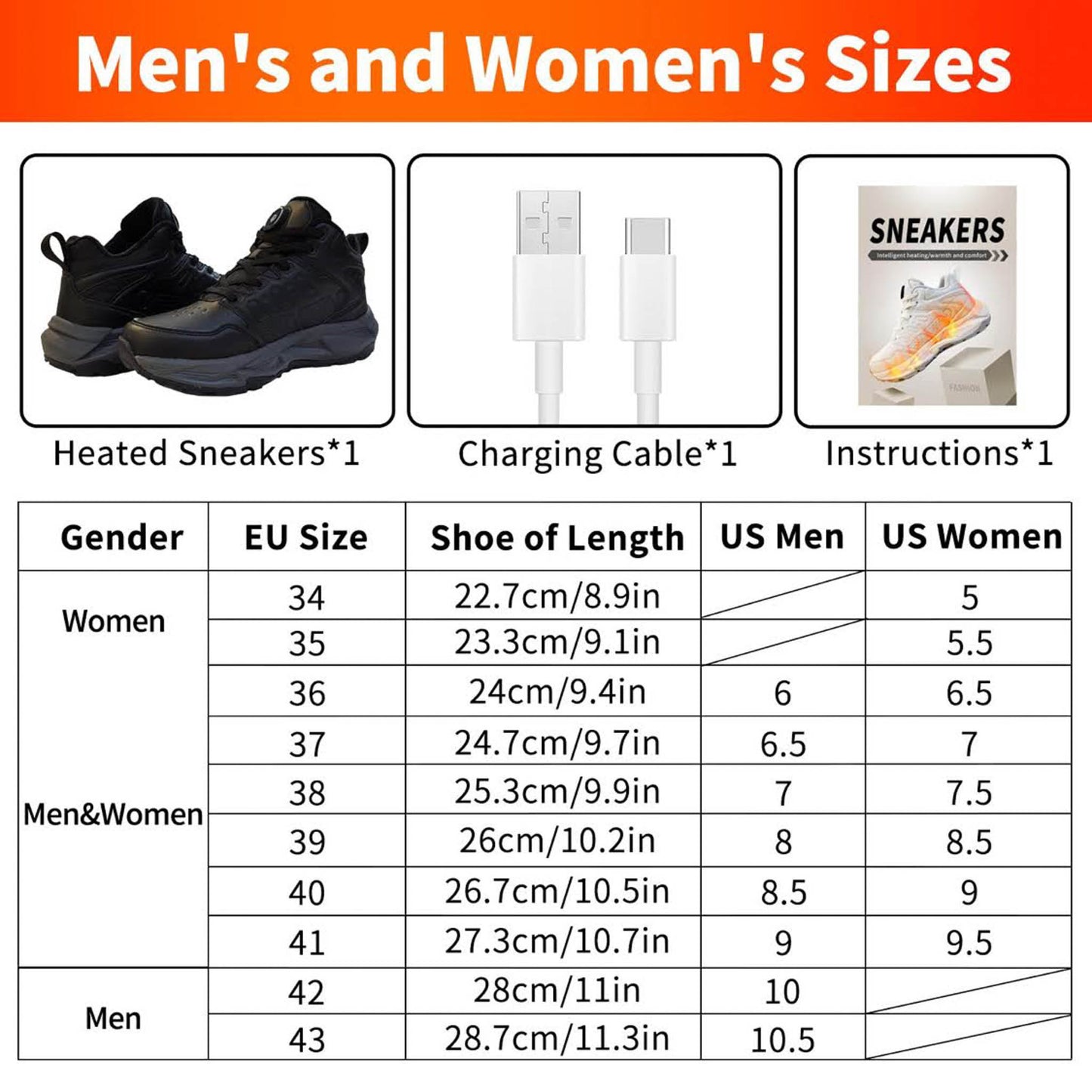 NBUABX Beheizte Schuhe, Gr. 36, Heizschuhe, 3 Wärmeeinstellungen, 4000mAh Akku, elektrisch, ideal für Winter, Jagd, Skifahren.