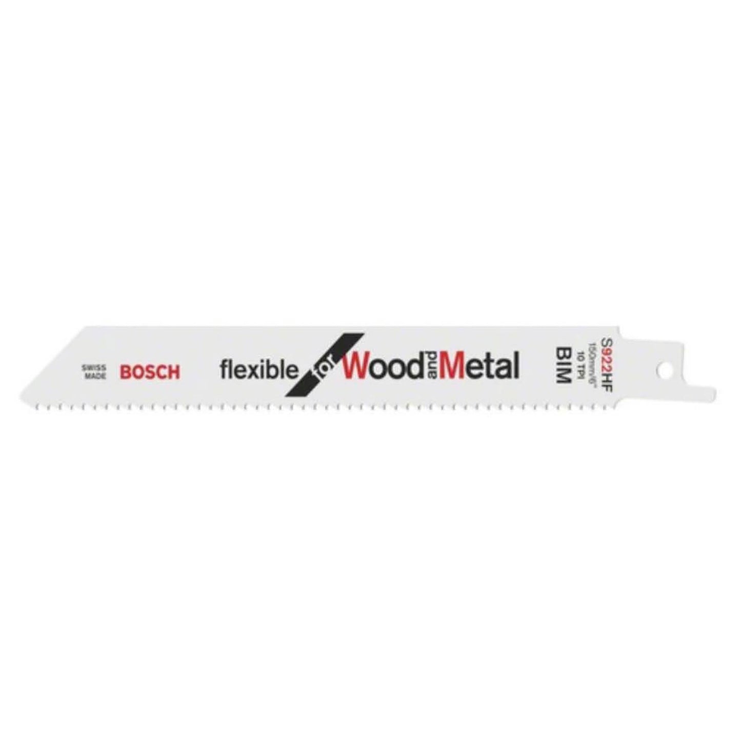 Bosch Accessories 2608656320 Säbelsägeblatt S 922 HF, Flexible, Holz & Metall, 150 mm, 100er-Pack, vielseitig einsetzbar.