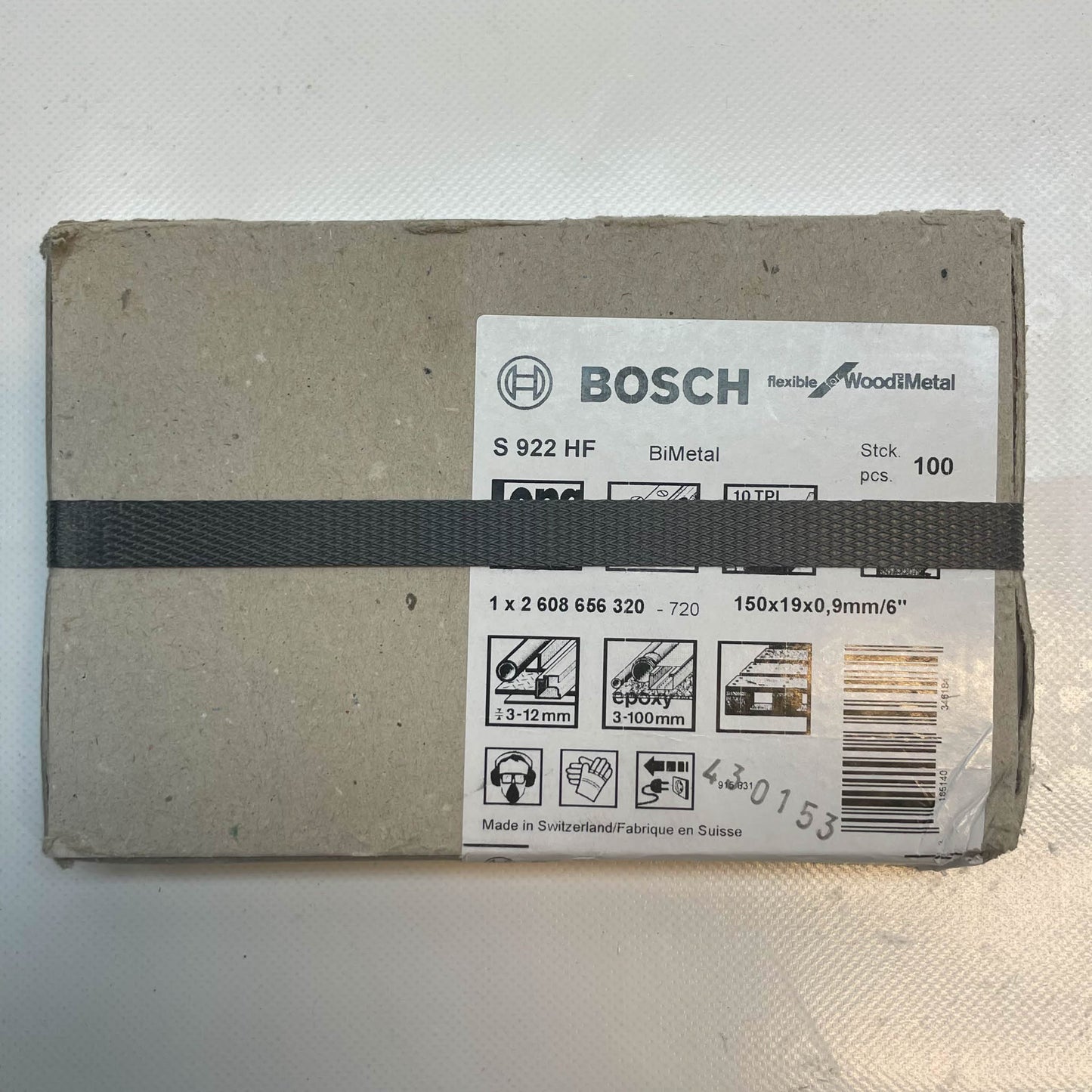 Bosch Accessories 2608656320 Säbelsägeblatt S 922 HF, Flexible, Holz & Metall, 150 mm, 100er-Pack, vielseitig einsetzbar.