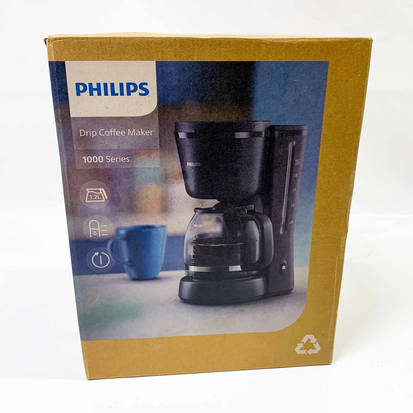 Philips 1000 Series HD7430/90, Kaffeemaschine, 1,2L, 1000W, Tropfstopp, AromaTwist, einfache Bedienung.