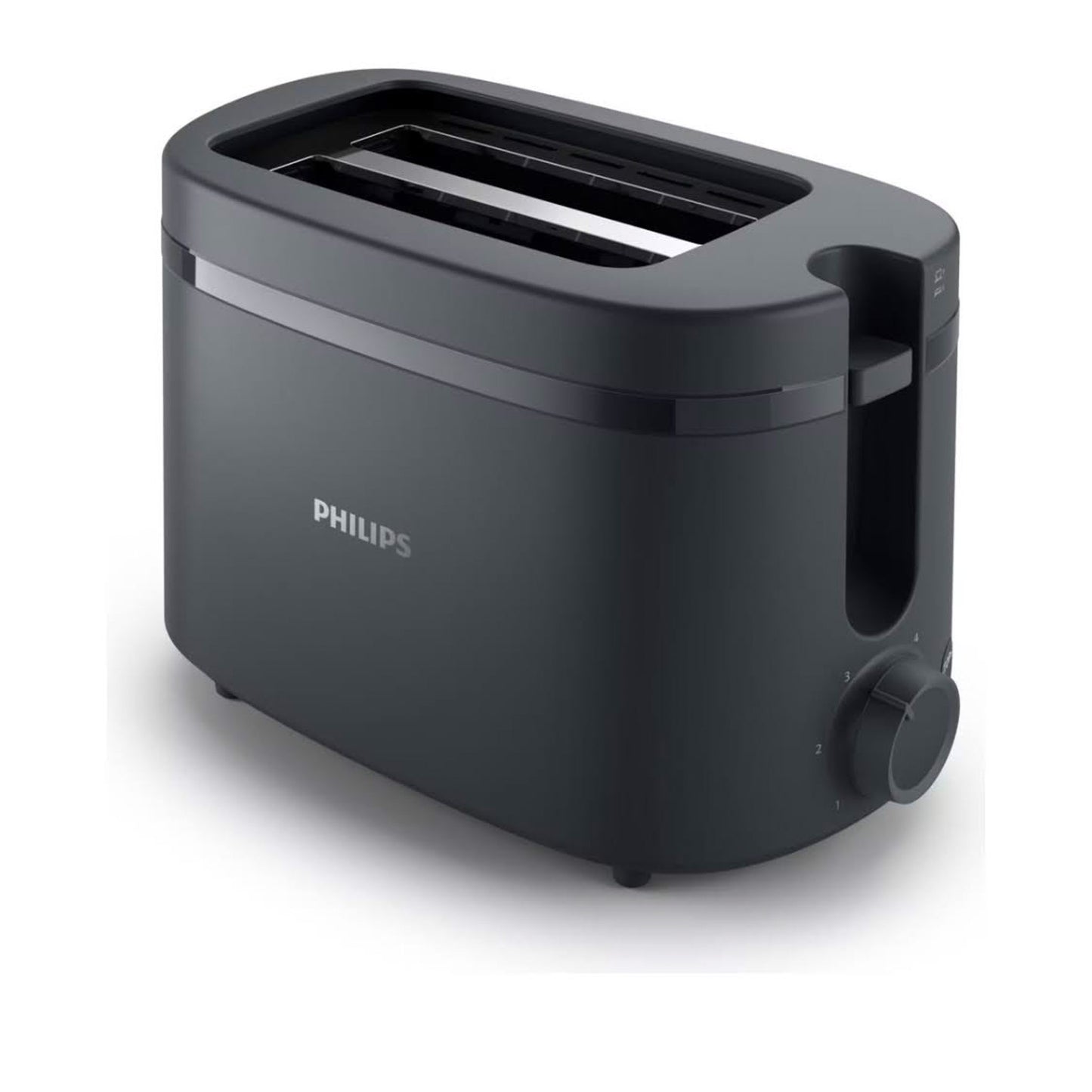 Philips Toaster 1000 Series, HD2510/90, Toaster, 2 Scheiben, 8 Bräunungsstufen, Auftaufunktion, kompaktes Design.