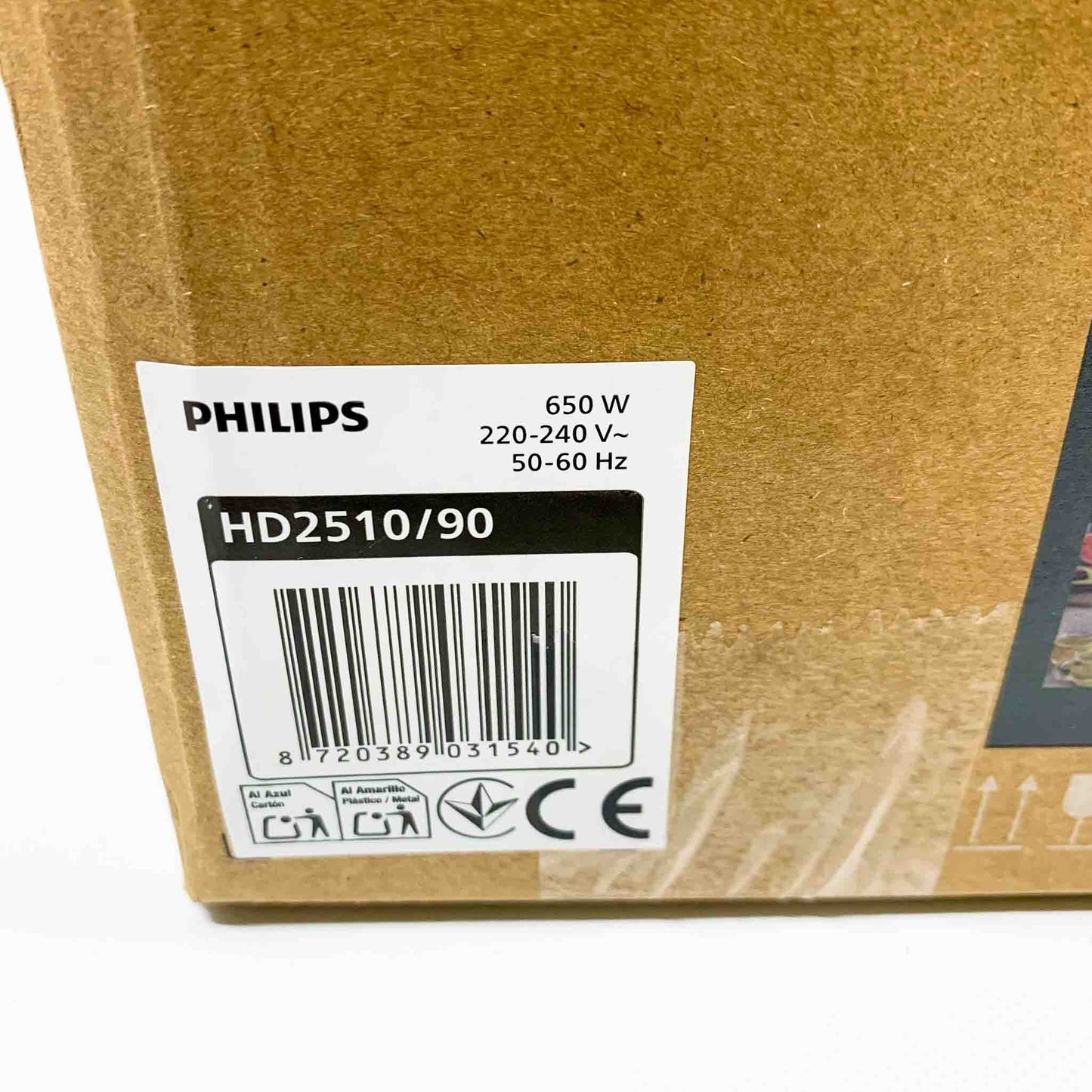 Philips Toaster 1000 Series, HD2510/90, Toaster, 2 Scheiben, 8 Bräunungsstufen, Auftaufunktion, kompaktes Design.