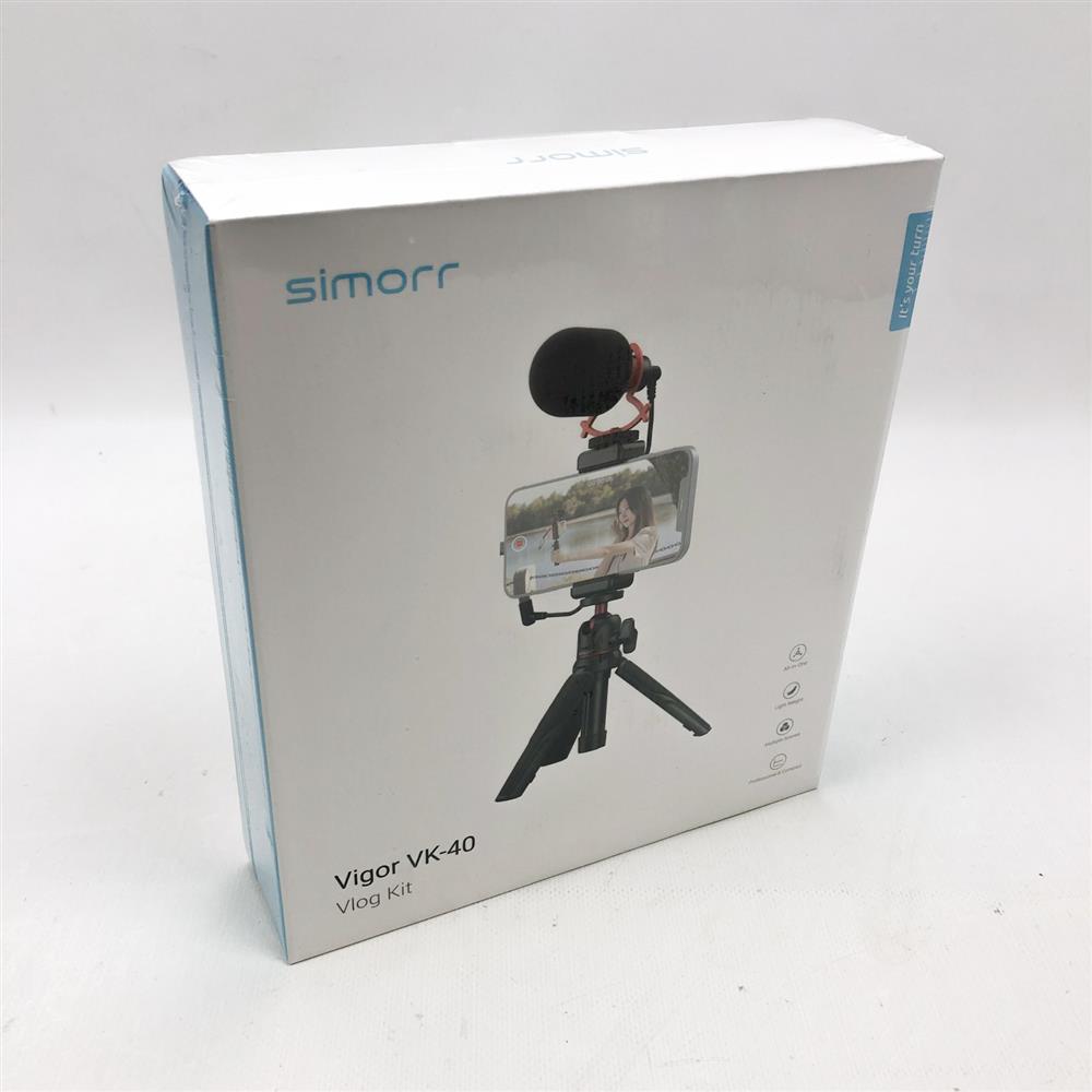 simorr Tragbares Vlog-Stativ-Kit VK40 Mikrofon Handyhalter Smartphone Kamera DSLR iPhone 13 12 Pro X Samsung Huawei