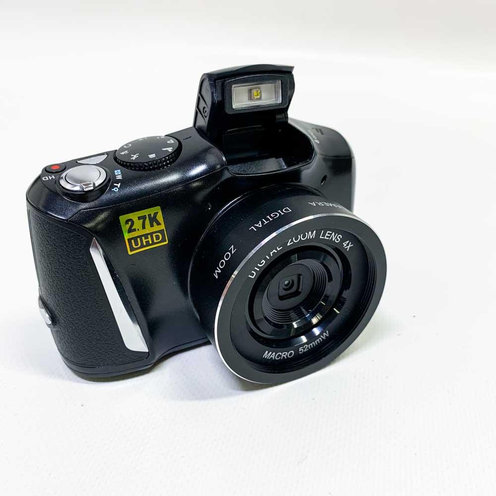 LongOu Digitalkamera 48,0-Megapixel 2,7K / 20FPS Kompaktkamera mit 4-fachem Digitalzoom Schwarz
