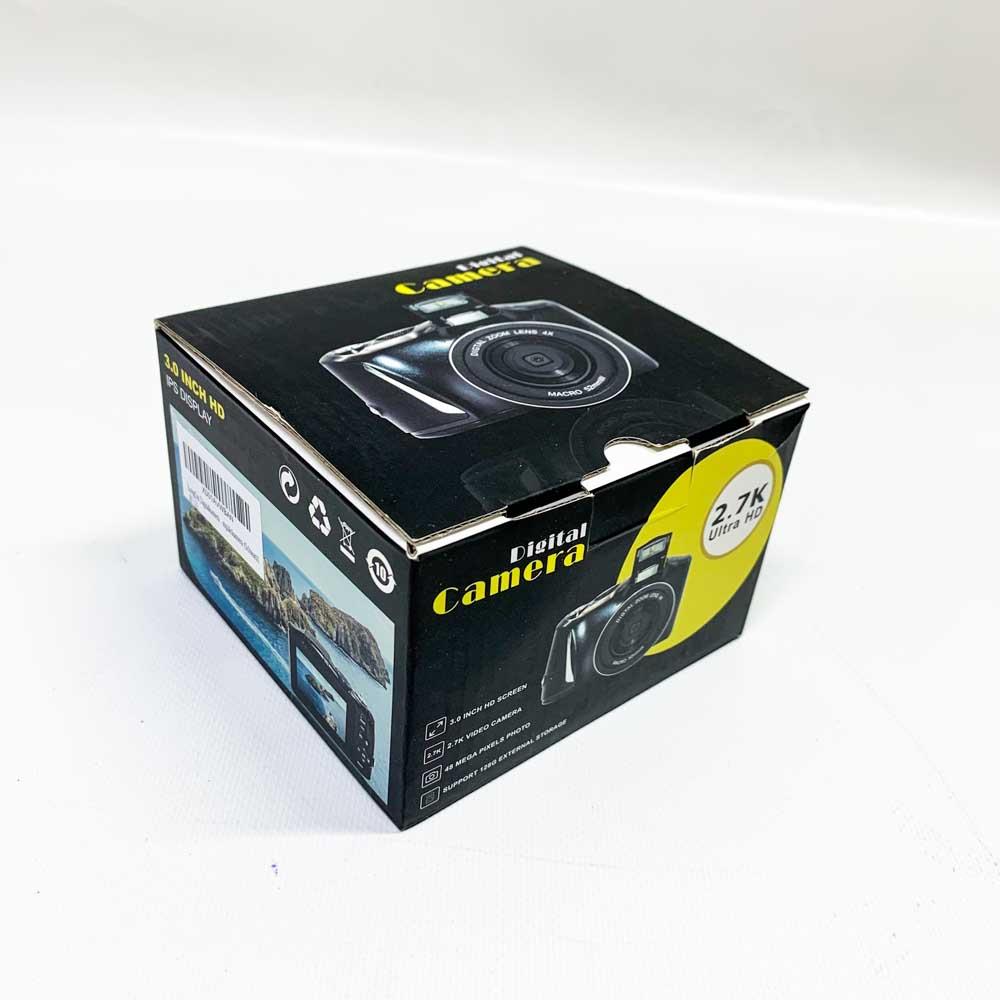 LongOu Digitalkamera 48,0-Megapixel 2,7K / 20FPS Kompaktkamera mit 4-fachem Digitalzoom Schwarz