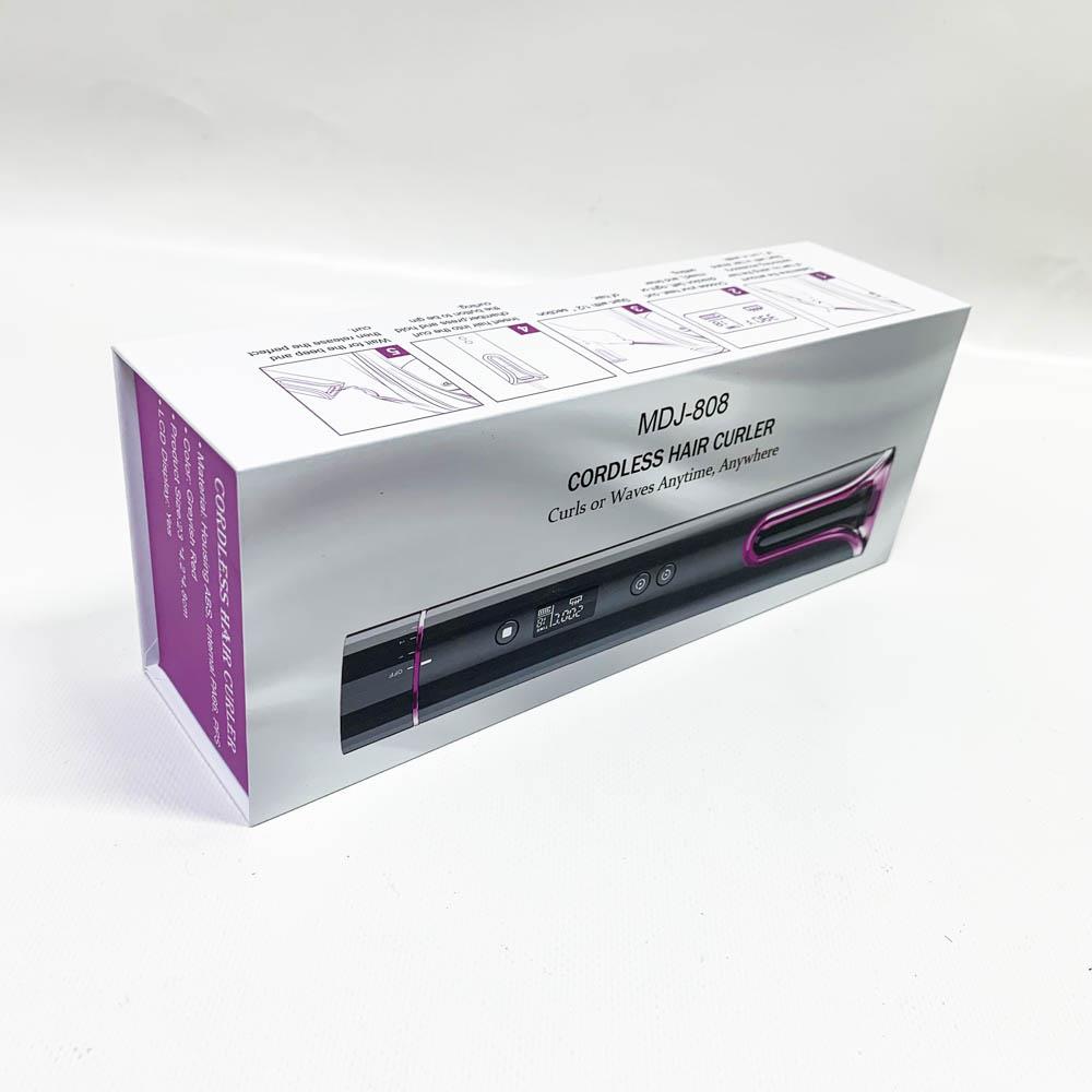 Lockenstab Automatischer Hair Curler 4 Temperatur-Einstellungen Schnurloser Tragbar Wiederaufladbar mit LCD-Temperaturanzeige und Timer